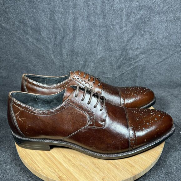 Stacy Adams Brown Leather Oxfords - Picture 1 of 7